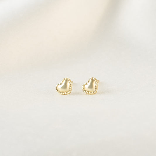 Dainty Heart Studs