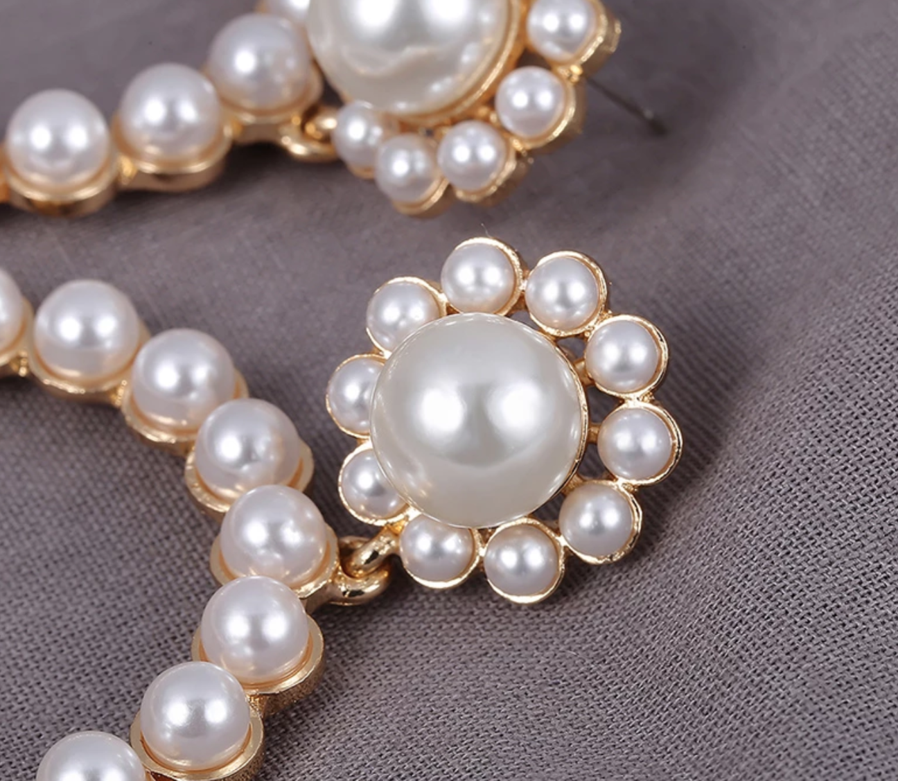 Eloise Pearl and Gold Earrings